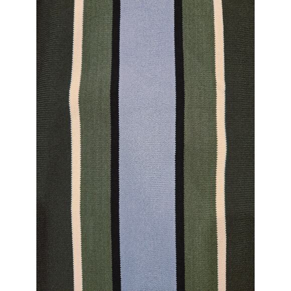 NWT PJ Paul Jones Vintage Striped Men's LS Cardigan BD Sweater 2XL Green - Picture 4 of 5